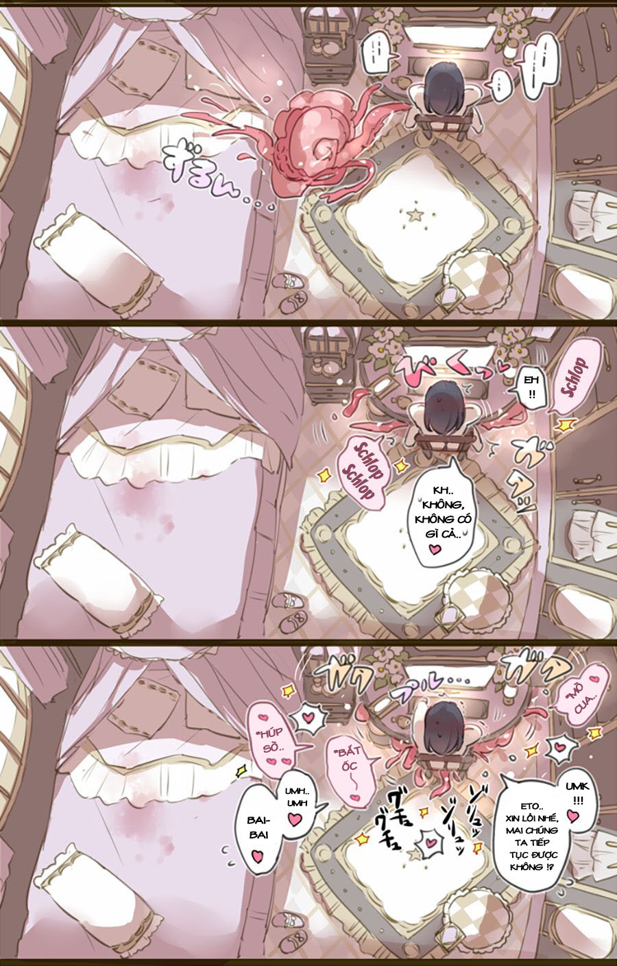 Đọc truyện hentai Ouchi de Yaru Koto Nai node Shokushu Shoukan Shite Ecchi ni Fukeru Mahou Shoujo - Oneshot