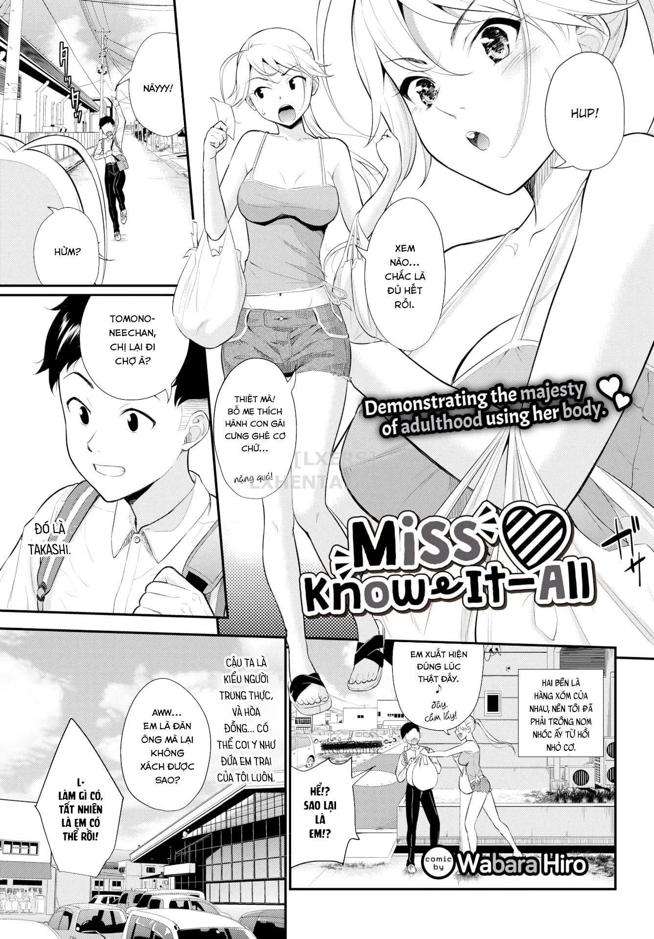 Đọc truyện hentai Miss Know-It-All - Chap 1