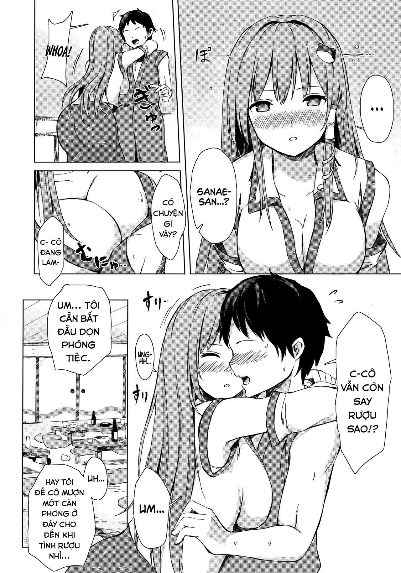Đọc truyện hentai Đêm ngọt ngào với Sanae-san. - Oneshot