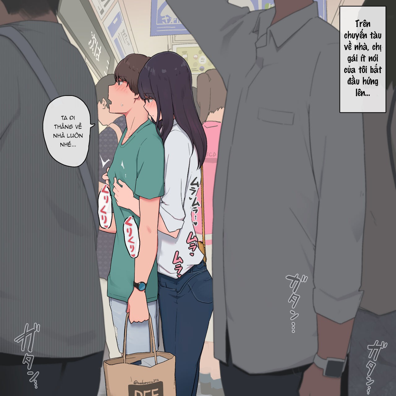 Đọc truyện hentai Otouto o Isei to Shite Isshiki Shite Shimau Mukuchi na Onee-chan - Oneshot