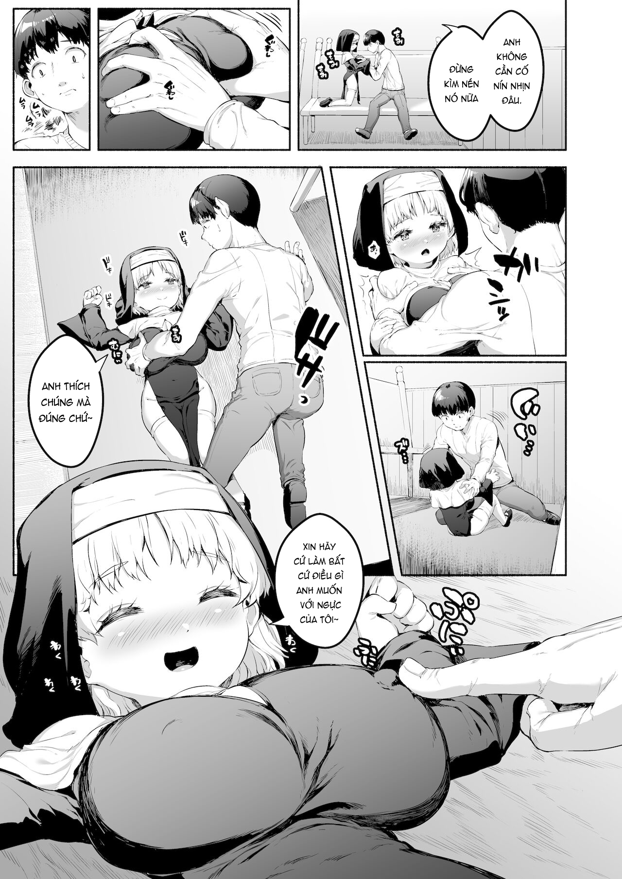 Đọc truyện hentai Ecchi na Zange o Sasete kureru Keiken na Loli Kyonyuu Sister-chan - Oneshot.