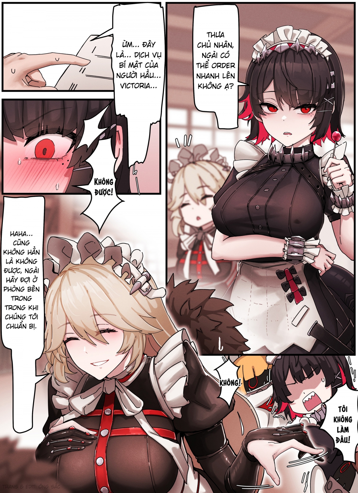 Đọc truyện hentai Dịch vụ của người hầu Victoria - Oneshot