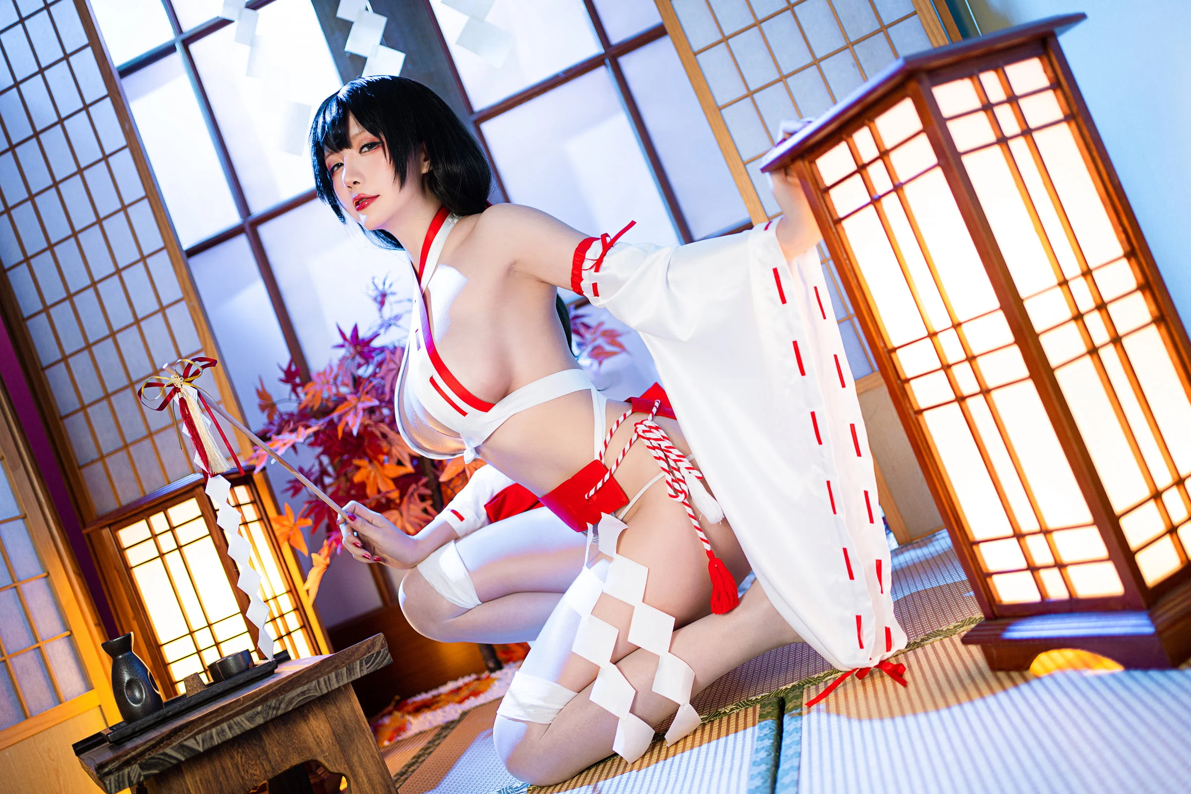 Đọc truyện hentai Tuyển tập Albums siêu phẩm Cosplay - Chap 729 - Star Chichi – New Year Miko