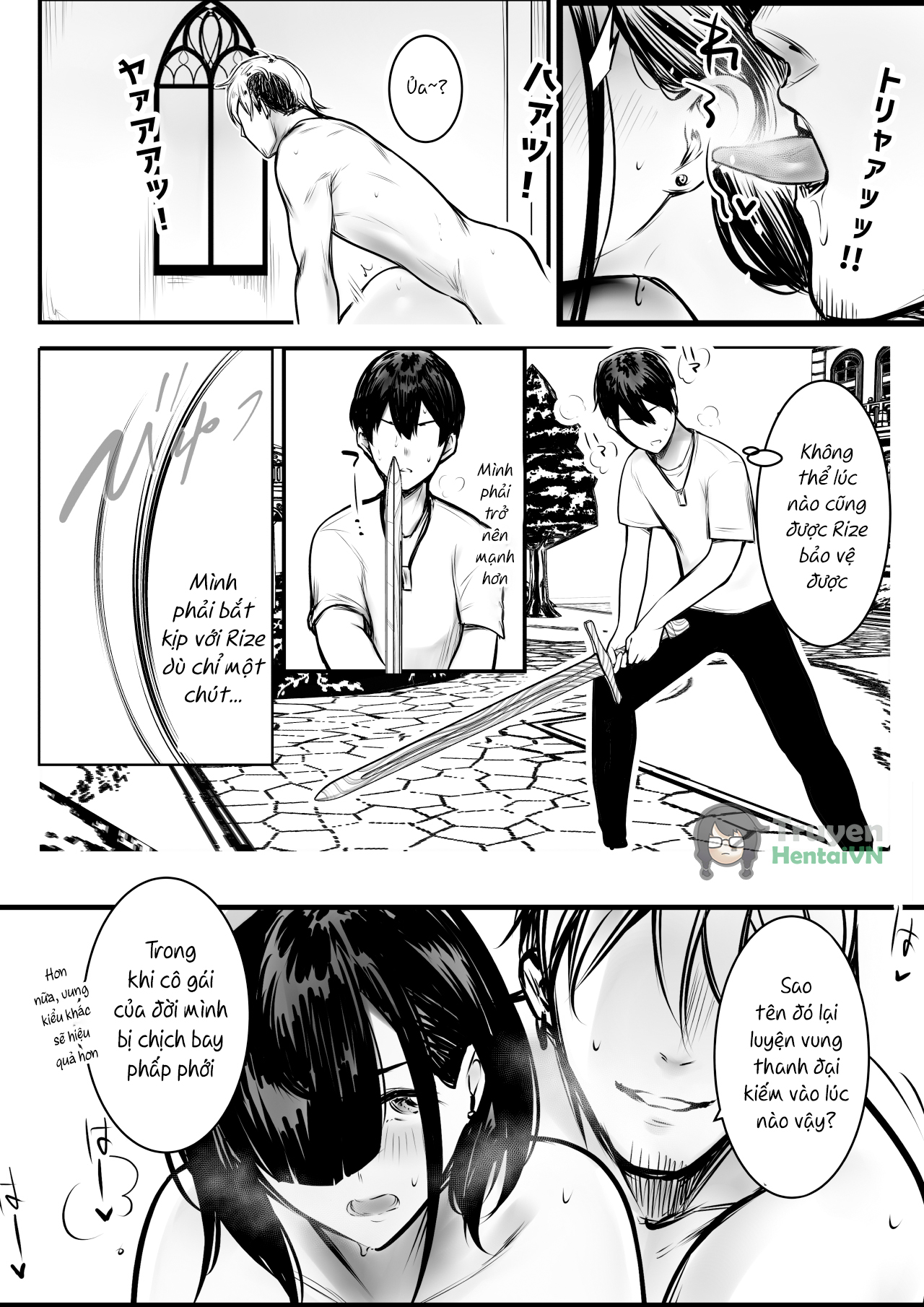 Đọc truyện hentai Onna Kishi Rize wa Koyoi mo Maotoko ni Dakareru 3 - Oneshot