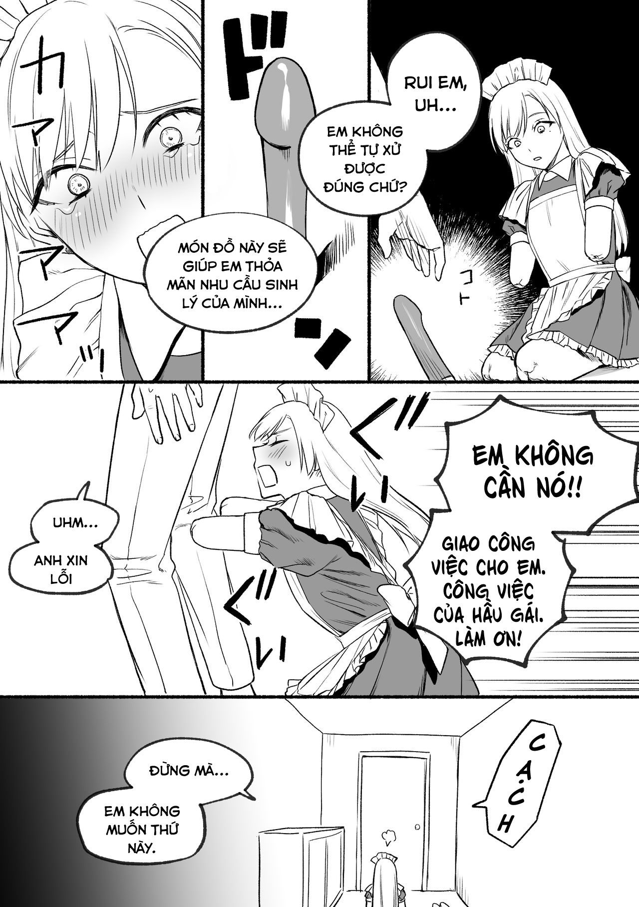 Đọc truyện hentai Hầu gái Rui - Oneshot