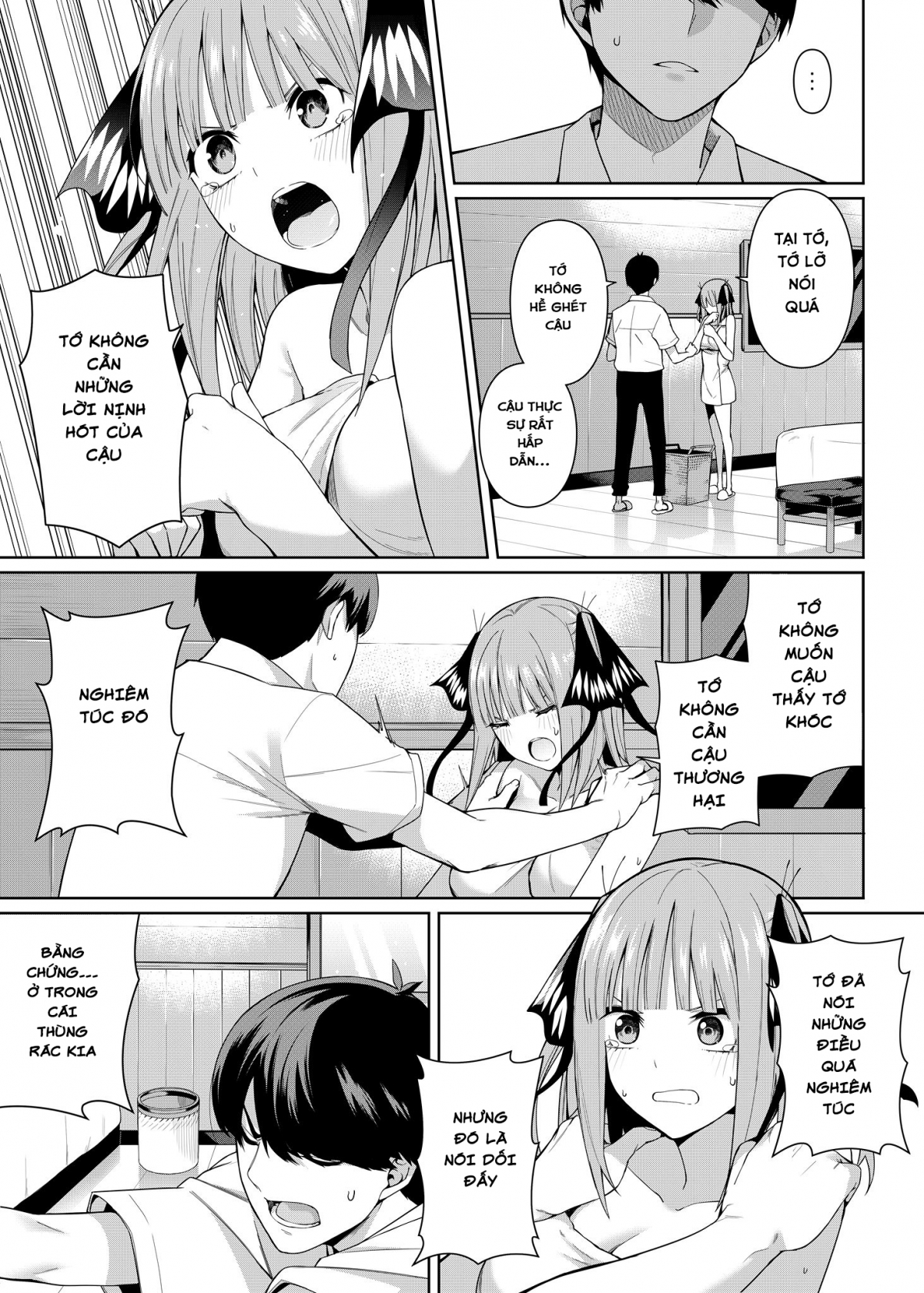 Đọc truyện hentai Nibun no Yuudou (Gotoubun no Hanayome) - Oneshot