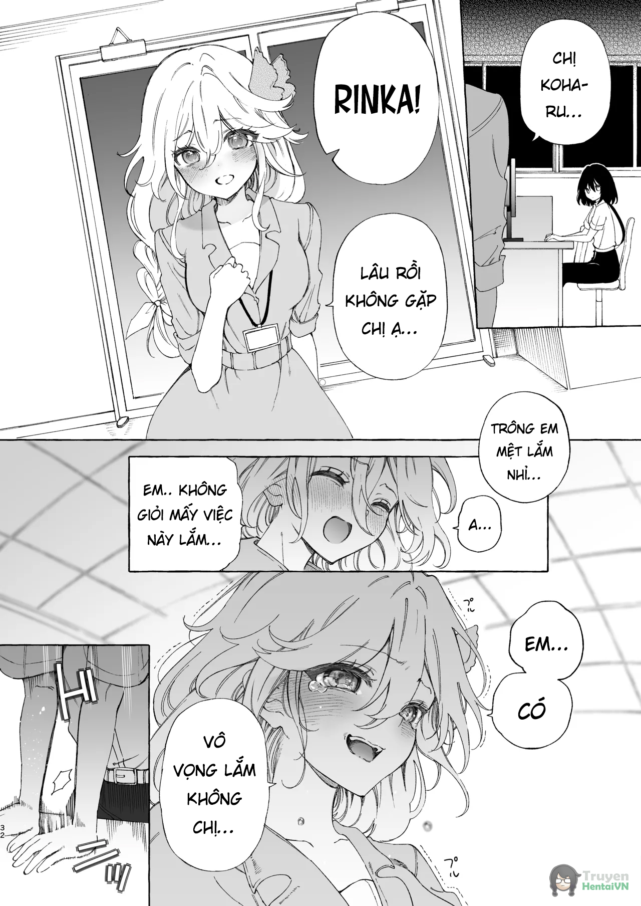 Đọc truyện hentai Mimi de Koishita Douryou ~OnaSuppo Onsei Otaku Onna ga Douryou no Koe ni Hannou Shite Ikimakuri~ - Oneshot