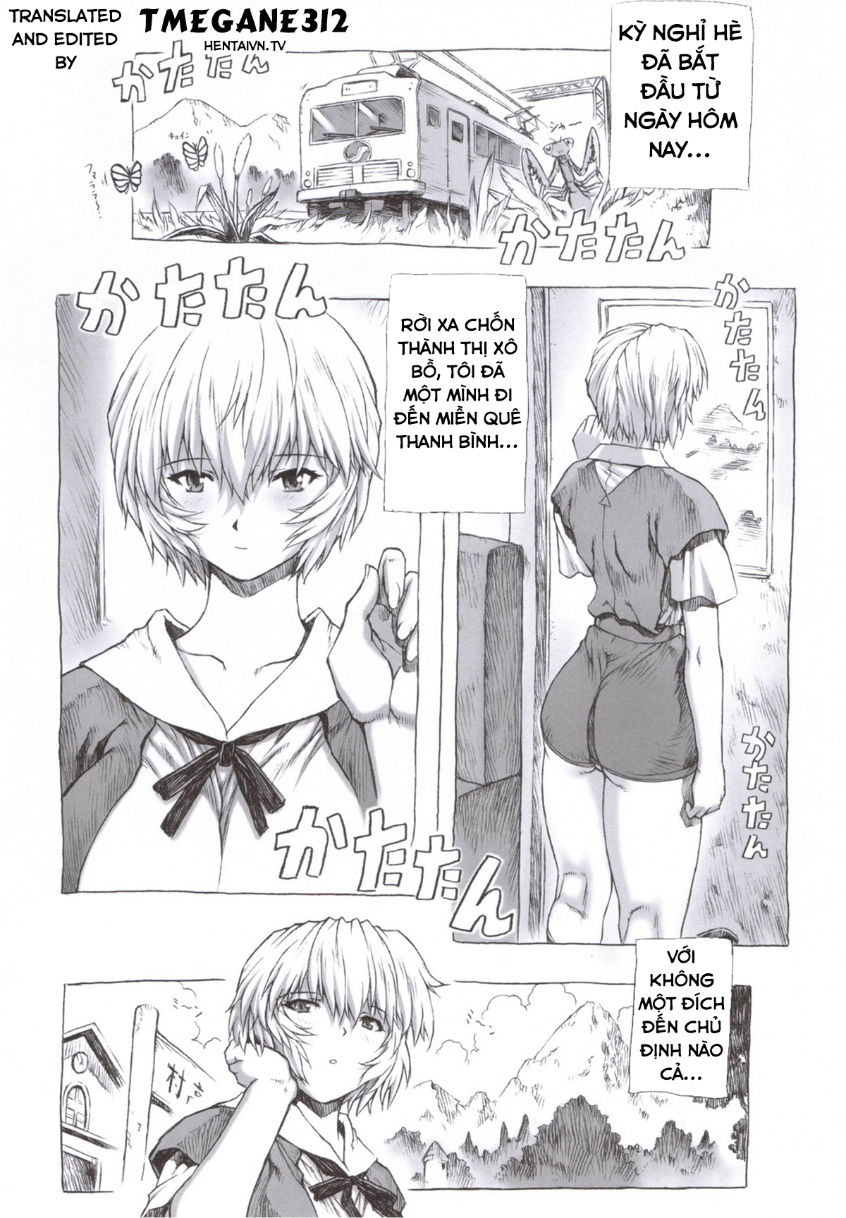 Đọc truyện hentai Ayanami Dai - Chap 1: Về quê tránh dịch Covid cùng Ayanami-chan (Có che)