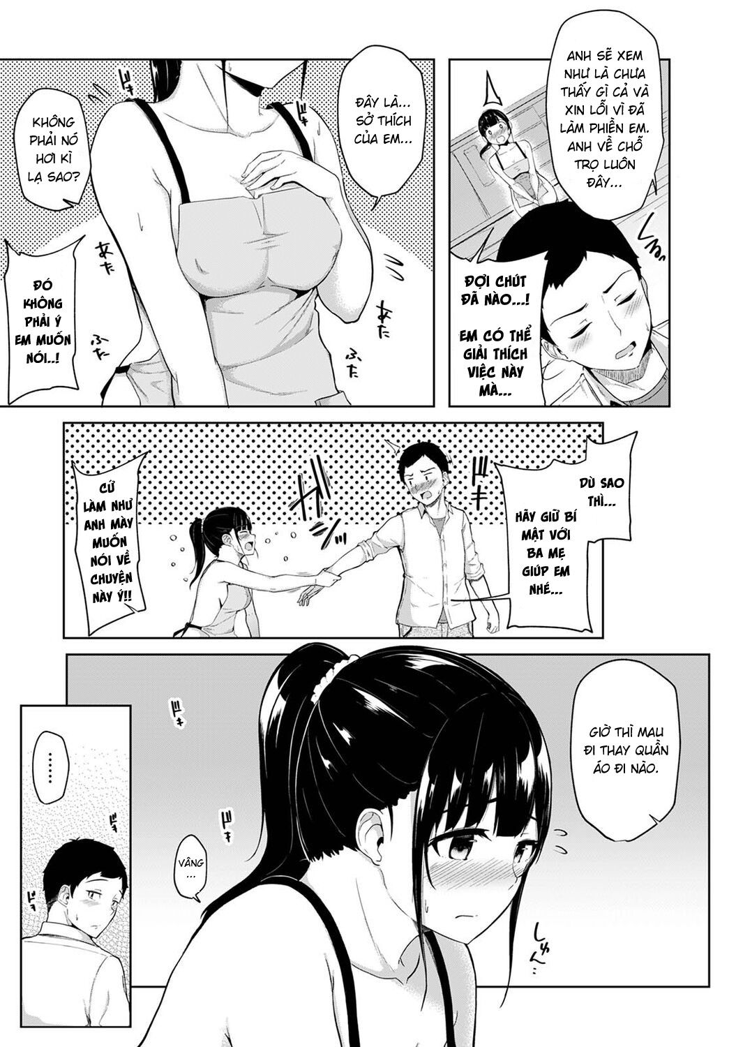 Đọc truyện hentai Tôi cố chịch em gái khi thấy ẻm mặc tạp dề khỏa thân... - Chap 1