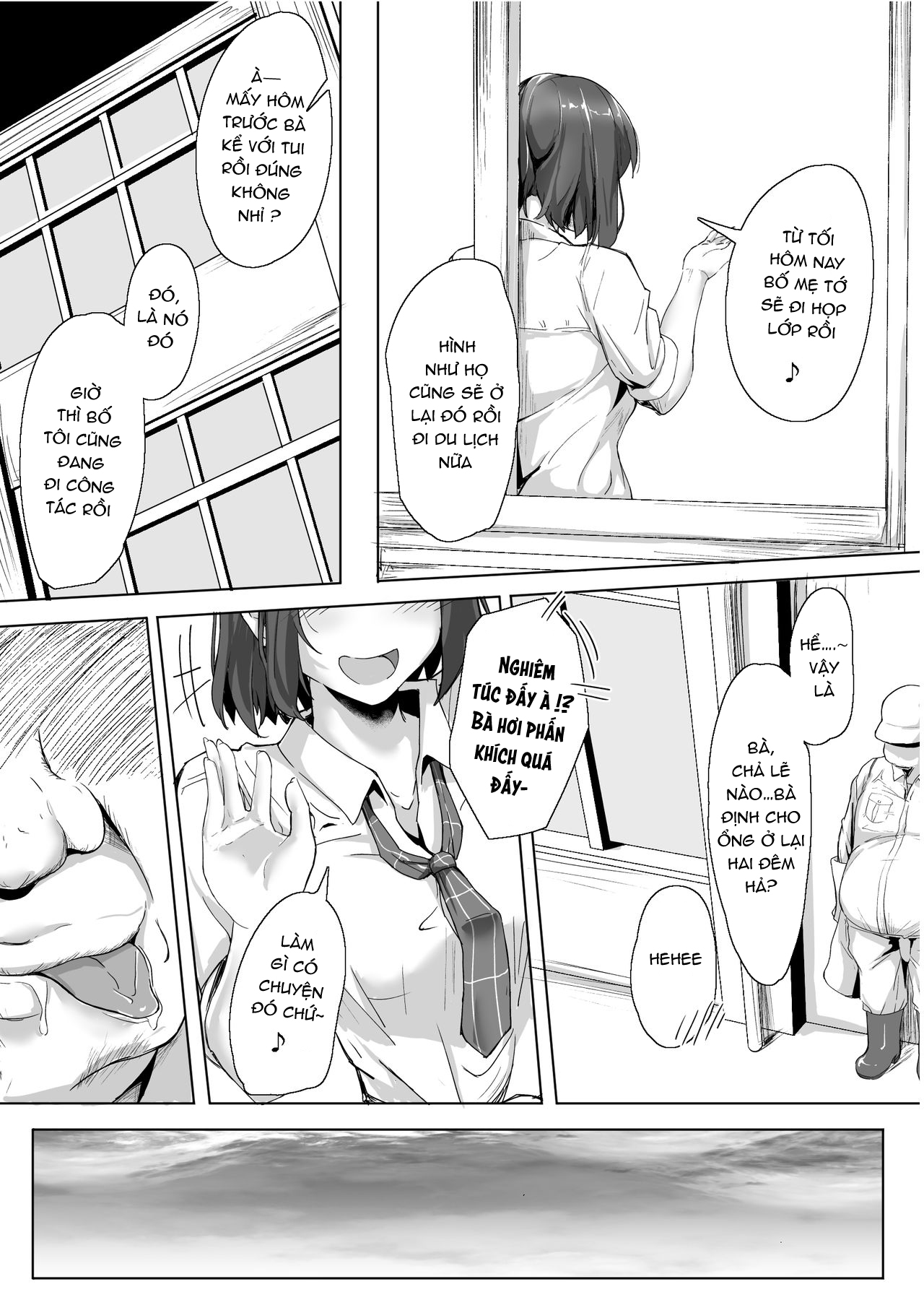 Đọc truyện hentai Namaiki na ♀ o Oji-san ga Wakaraseta Hi - Oneshot