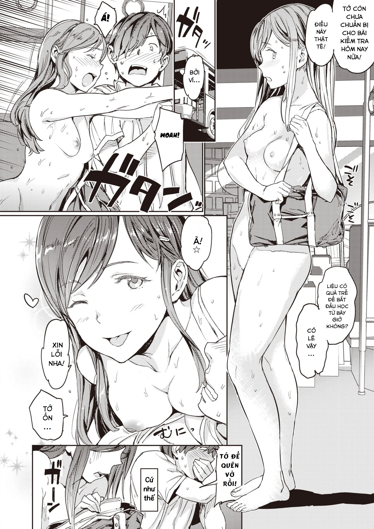 Đọc truyện hentai Hadaka no Gakkou - Cuộc sống khỏa thân hàng ngày của cô ấy. - Chap 1