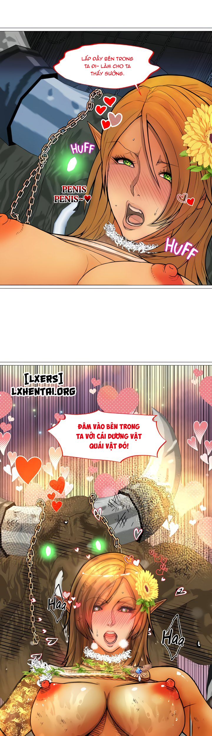 Đọc truyện hentai Nữ Hoàng Dark Elf Và Nô Lệ Orc - Chap 31 - END