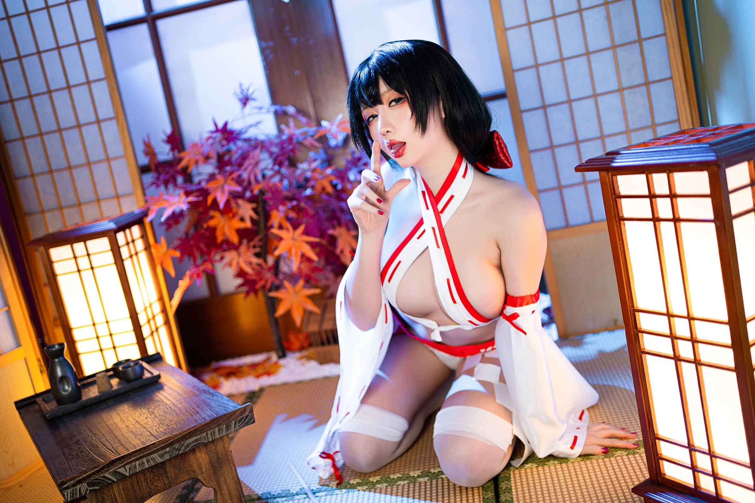 Đọc truyện hentai Tuyển tập Albums siêu phẩm Cosplay - Chap 729 - Star Chichi – New Year Miko