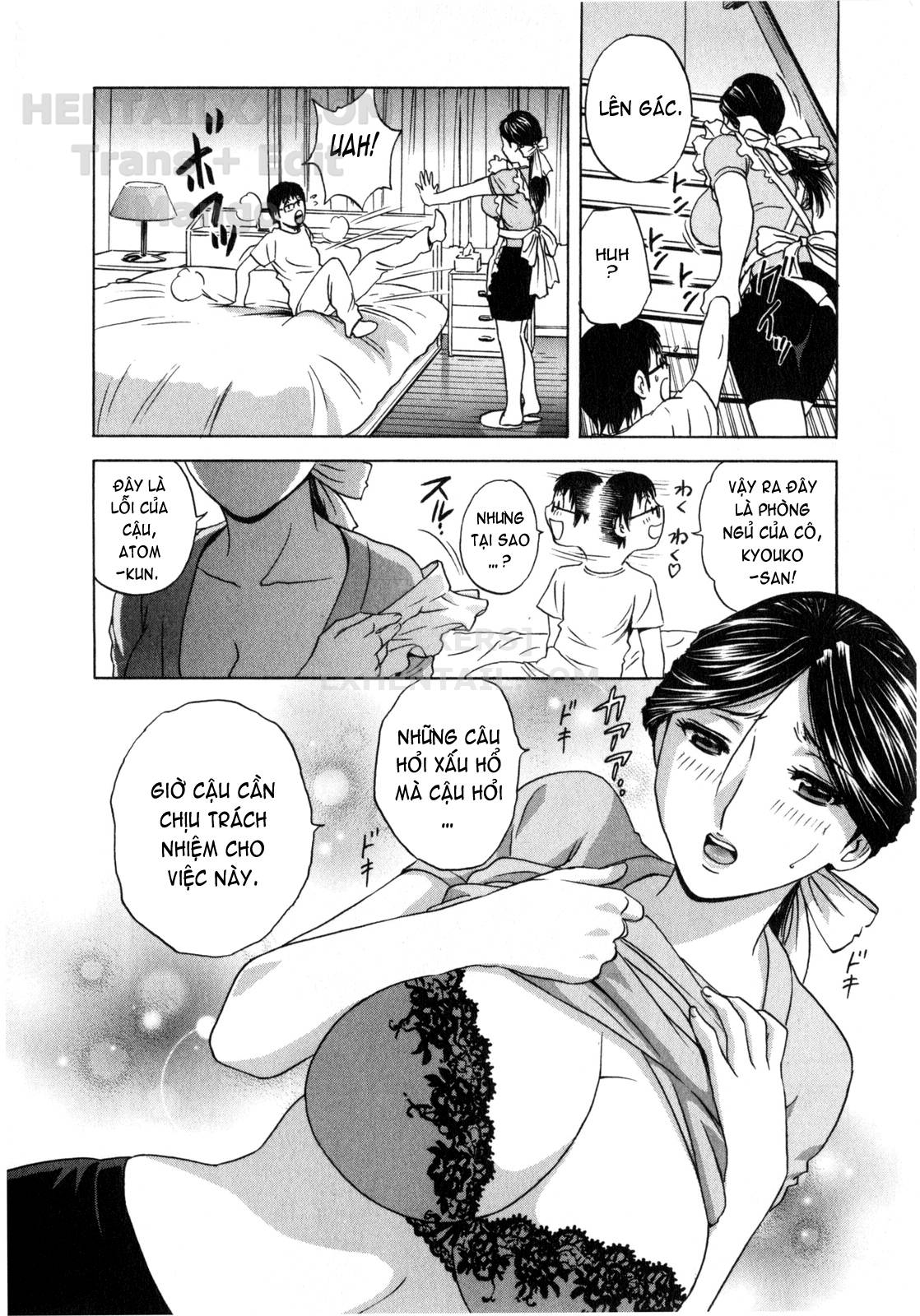 Đọc truyện hentai Life With Married Women Just Like A Manga - Chap 4