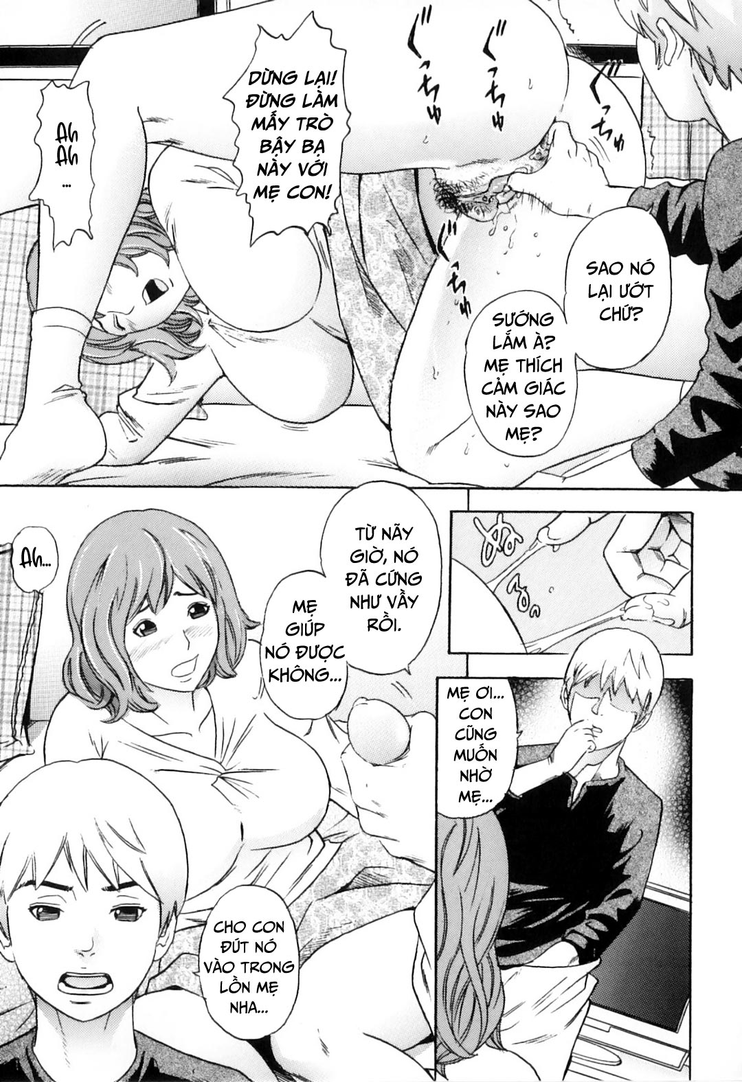 Đọc truyện hentai Khát khao mẹ và con trai - Chap 8 - Bờ mông xinh đẹp của mẹ