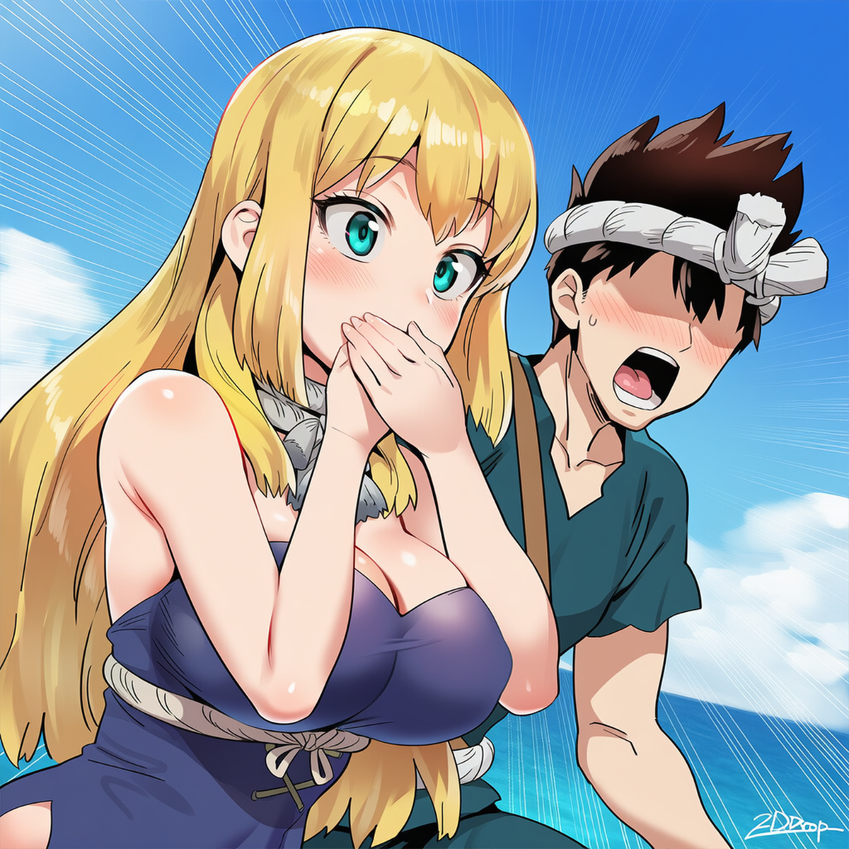 Đọc truyện hentai Tuyển tập Albums Art hentai - Chap 662 - Kohaku Vs Maguma