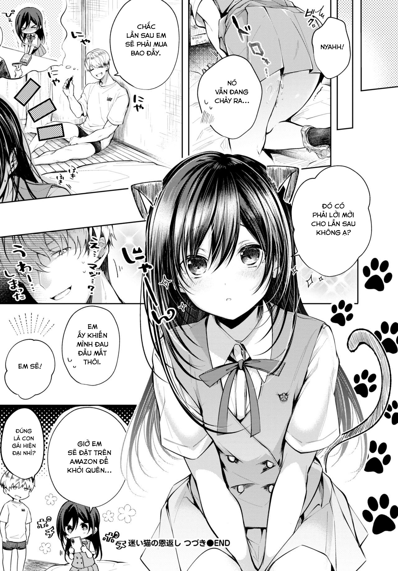 Đọc truyện hentai Mayoineko no Ongaeshi Tsuzuki - Oneshot