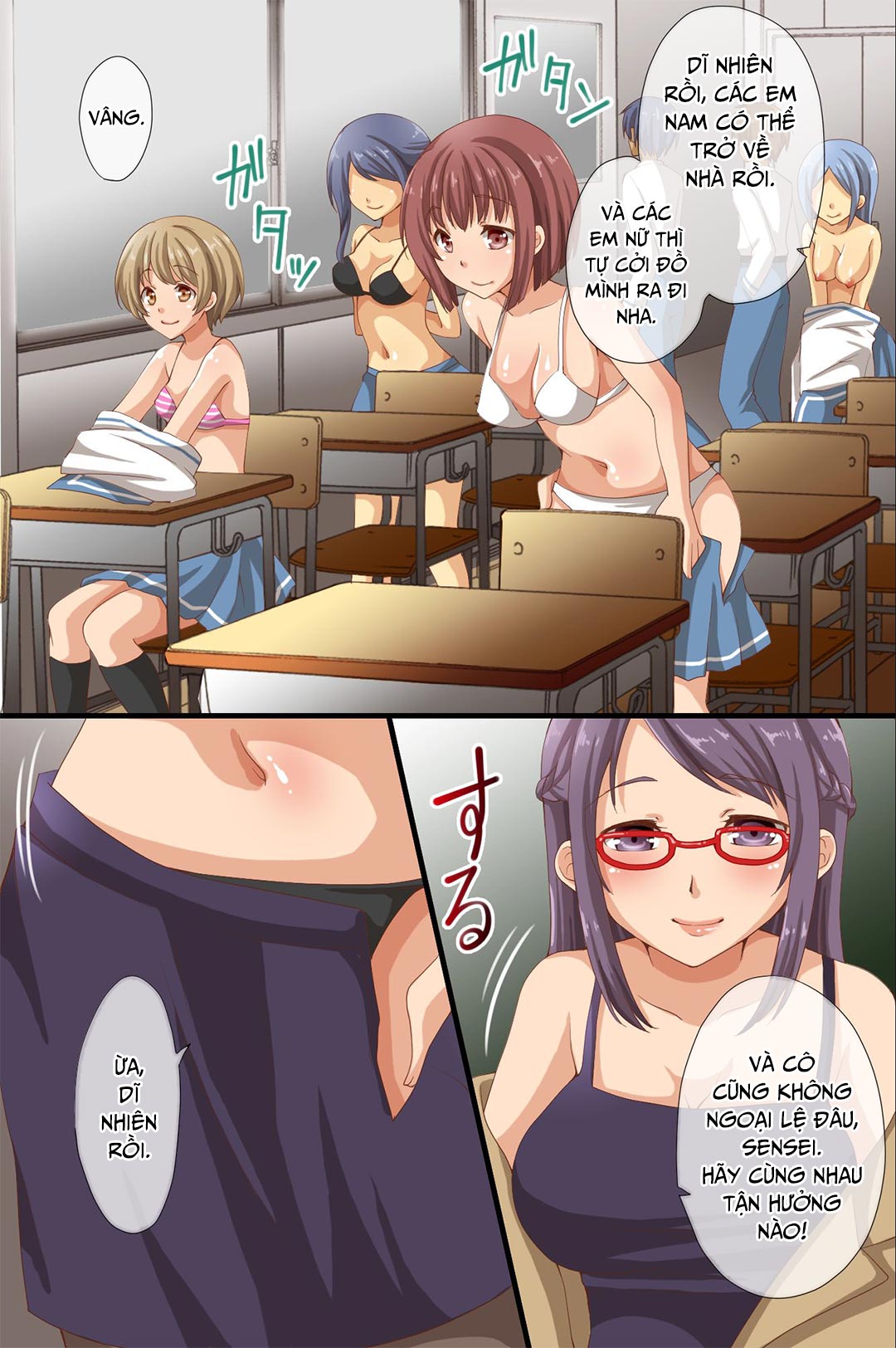 Đọc truyện hentai Thống trị cả ngôi trường - Mọi người đều bị thôi miên - Chap 1C