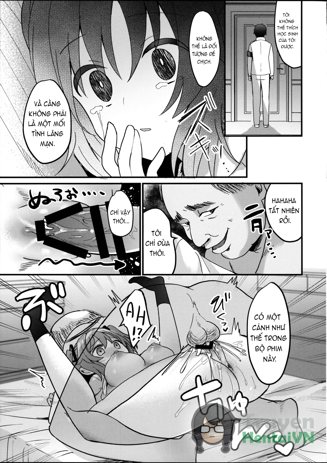 Đọc truyện hentai ENG-Chiune_Kimodebu Sugite Kivotos o Horoboshita Sensei ga Bessekaisen no Yuuka o NTR Ryoujoku suru Hon - Oneshot