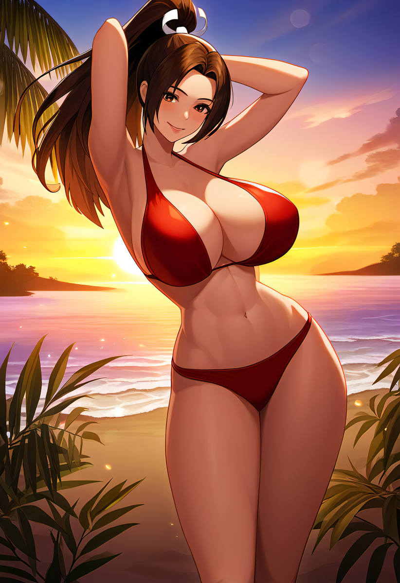Đọc truyện hentai Tuyển tập Albums Art hentai - Chap 307 - Mai Shiranui Beach Sunset