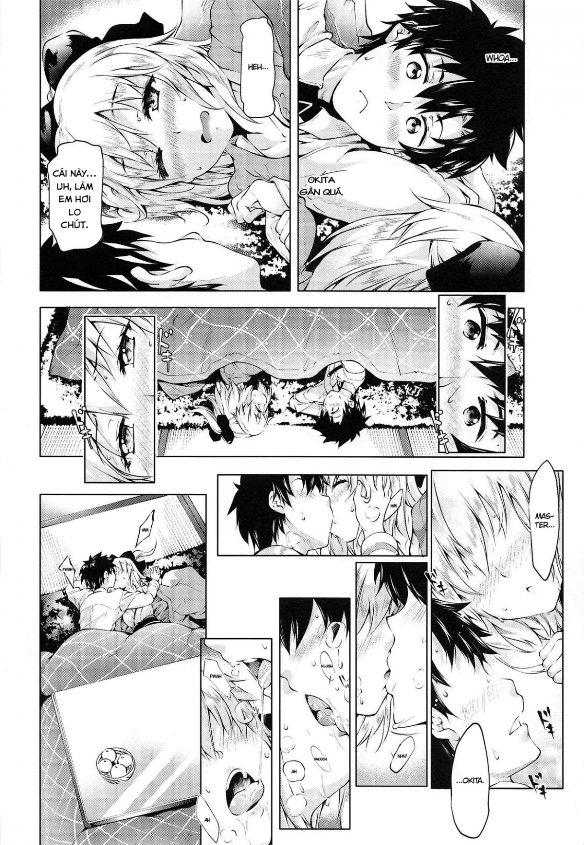 Đọc truyện hentai Okita-san to Kotatsu Ecchi - Oneshot