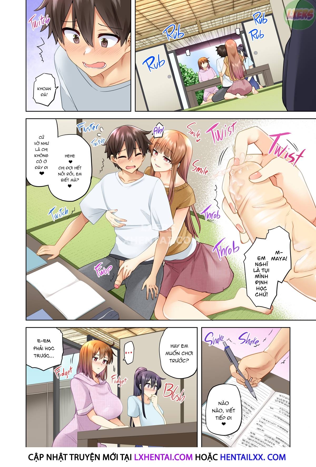 Đọc truyện hentai Onee-chan no Wasuremono o Todoke ni Kita Hazu nanoni - Chap 4