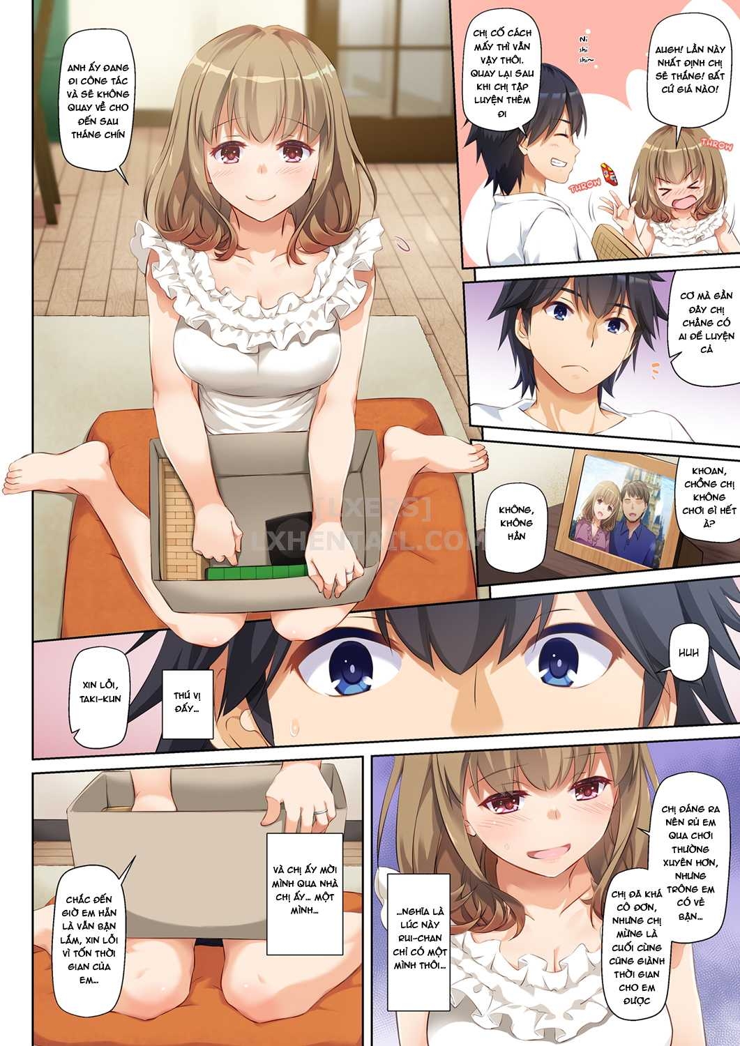 Đọc truyện hentai Hitozuma Osananajimi to Hitonatsu no Dekigoto - Chap 1