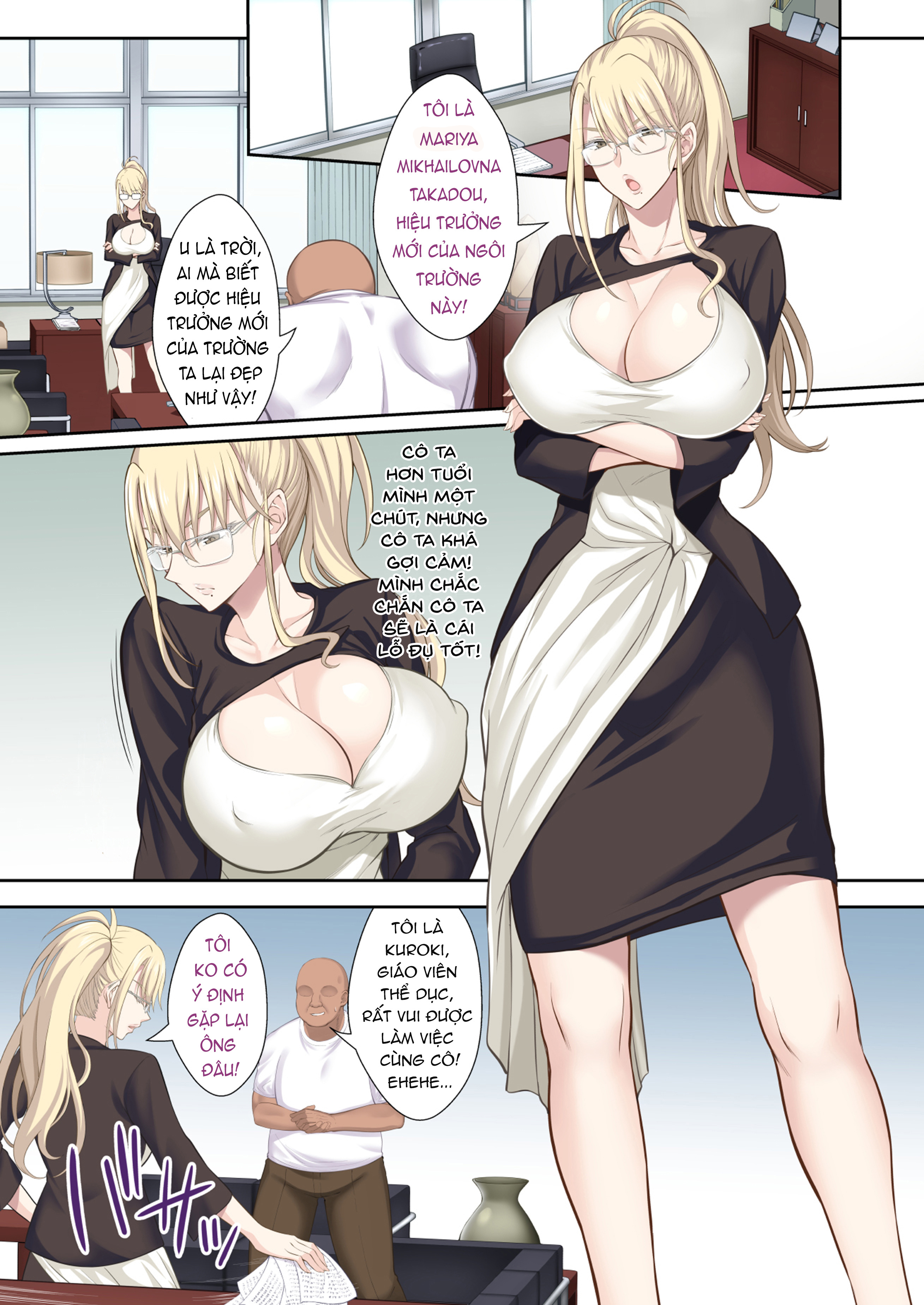 Đọc truyện hentai (Ijima Yuu) Gakuenchou Koudou Mariya o Chinpo Cleaner Nigou ni Otosu [Part 2] - Oneshot