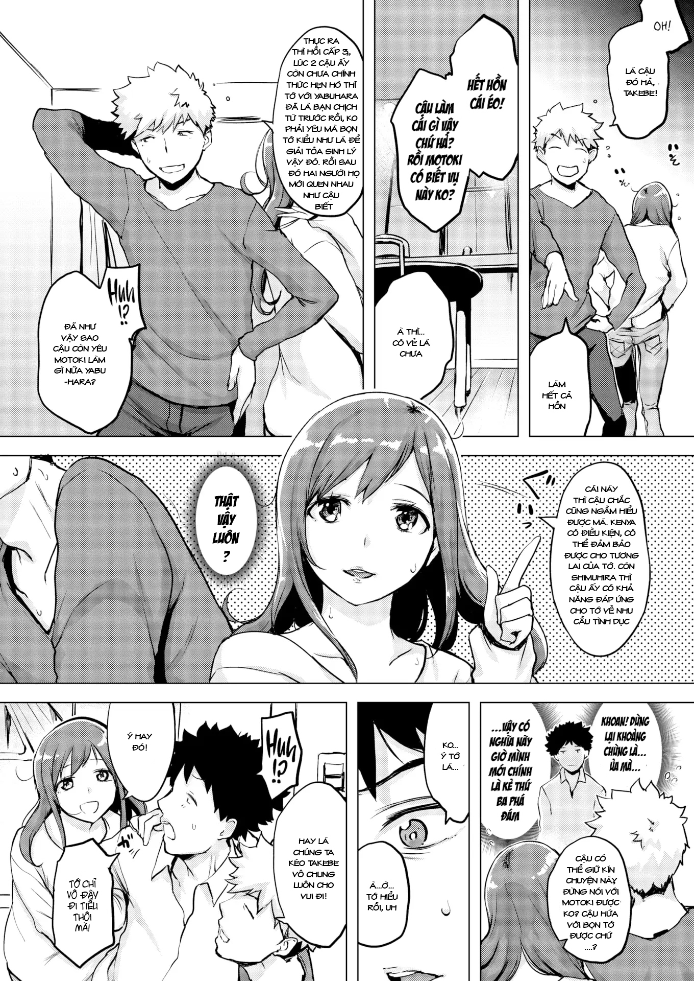 Đọc truyện hentai Tình tay bốn - Oneshot