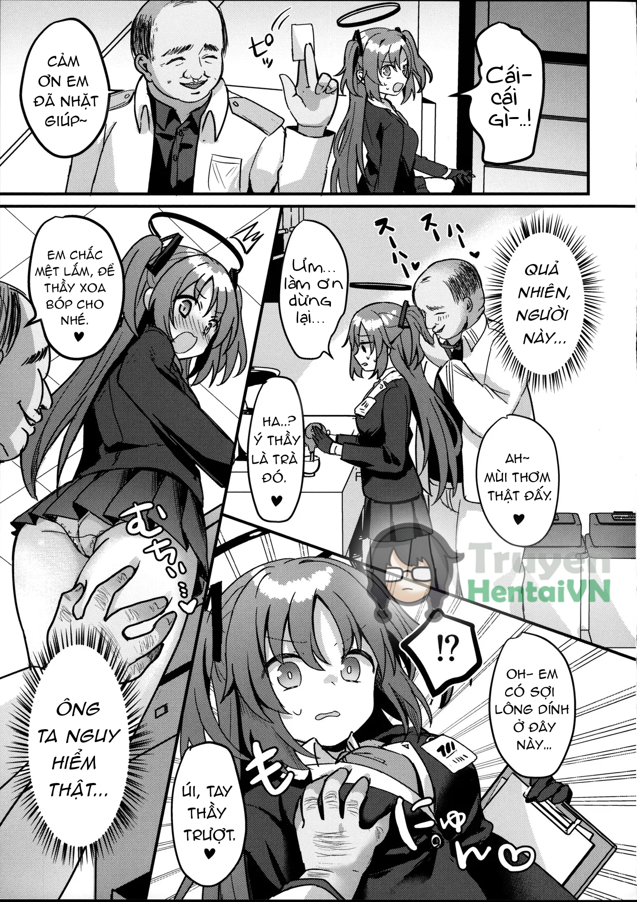 Đọc truyện hentai ENG-Chiune_Kimodebu Sugite Kivotos o Horoboshita Sensei ga Bessekaisen no Yuuka o NTR Ryoujoku suru Hon - Oneshot