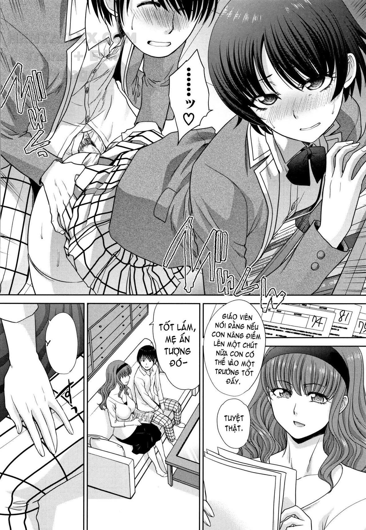 Đọc truyện hentai Mother and Younger Sister - Chap 3