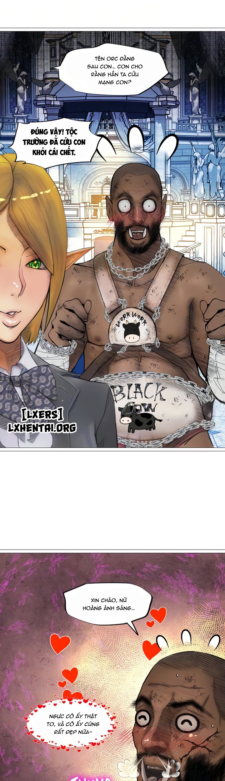 Đọc truyện hentai Nữ Hoàng Dark Elf Và Nô Lệ Orc - Chap 30