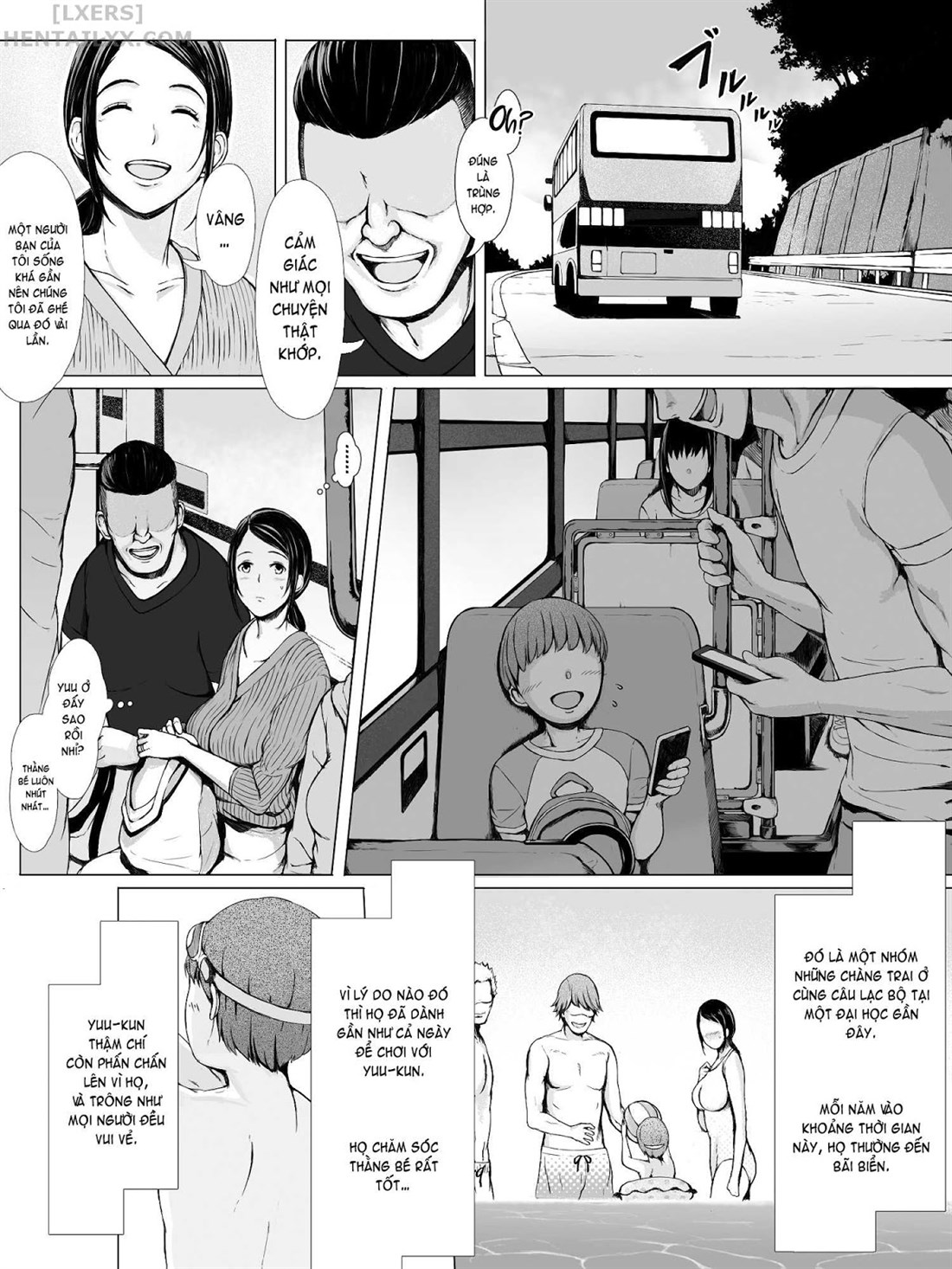 Đọc truyện hentai Hahagui Ottori Okaasan ga Toshishita Yarichin ni Nerawareru Toki - Chap 1A