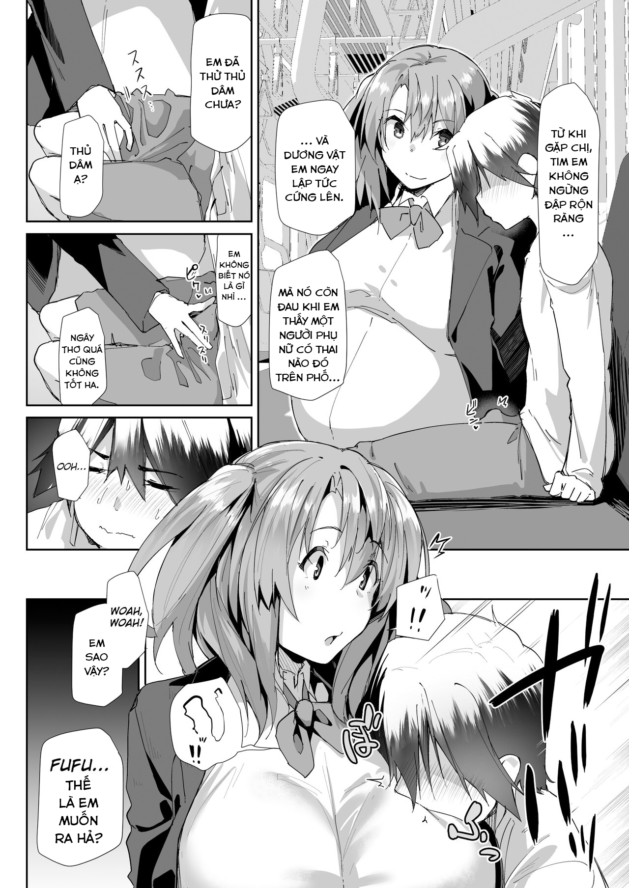 Đọc truyện hentai Pregnant JK Preys on Shota that Sat in Priority Seating - Oneshot