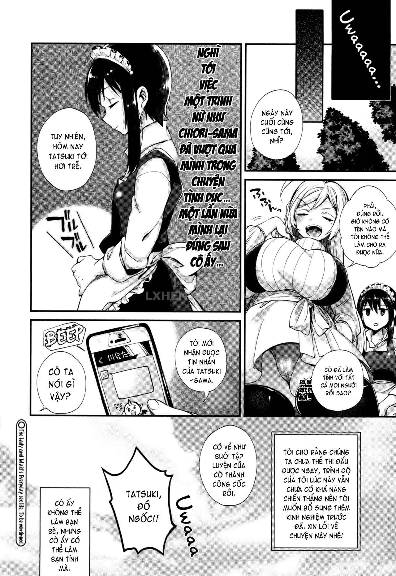 Đọc truyện hentai Ojou-Sama To Maid No Midara Na Seikatsu - Chap 2