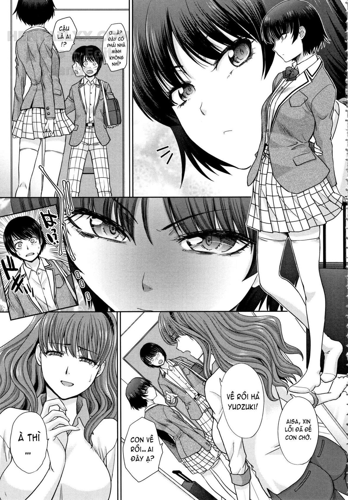 Đọc truyện hentai Mother and Younger Sister - Chap 1