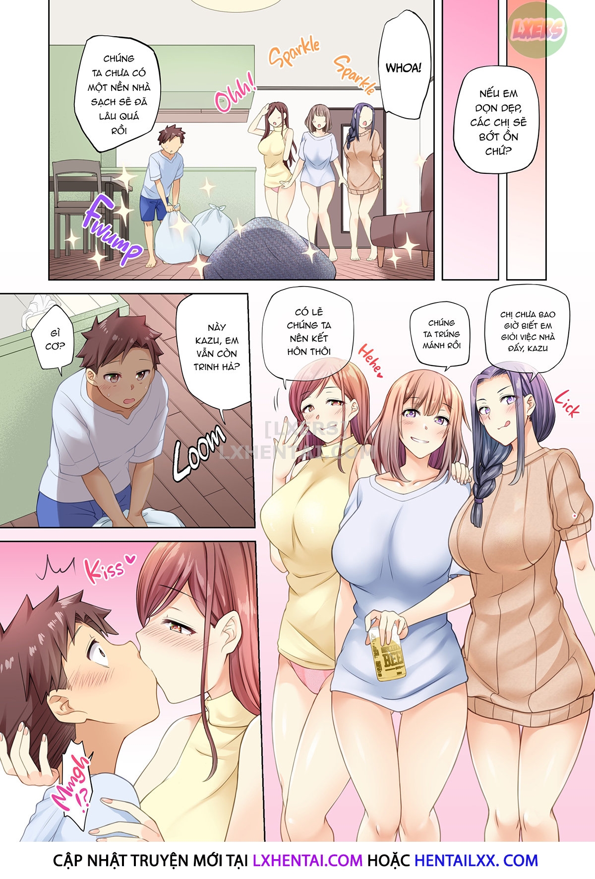 Đọc truyện hentai Những cô gái kế bên có lối sống thật vô độ! - Oneshot