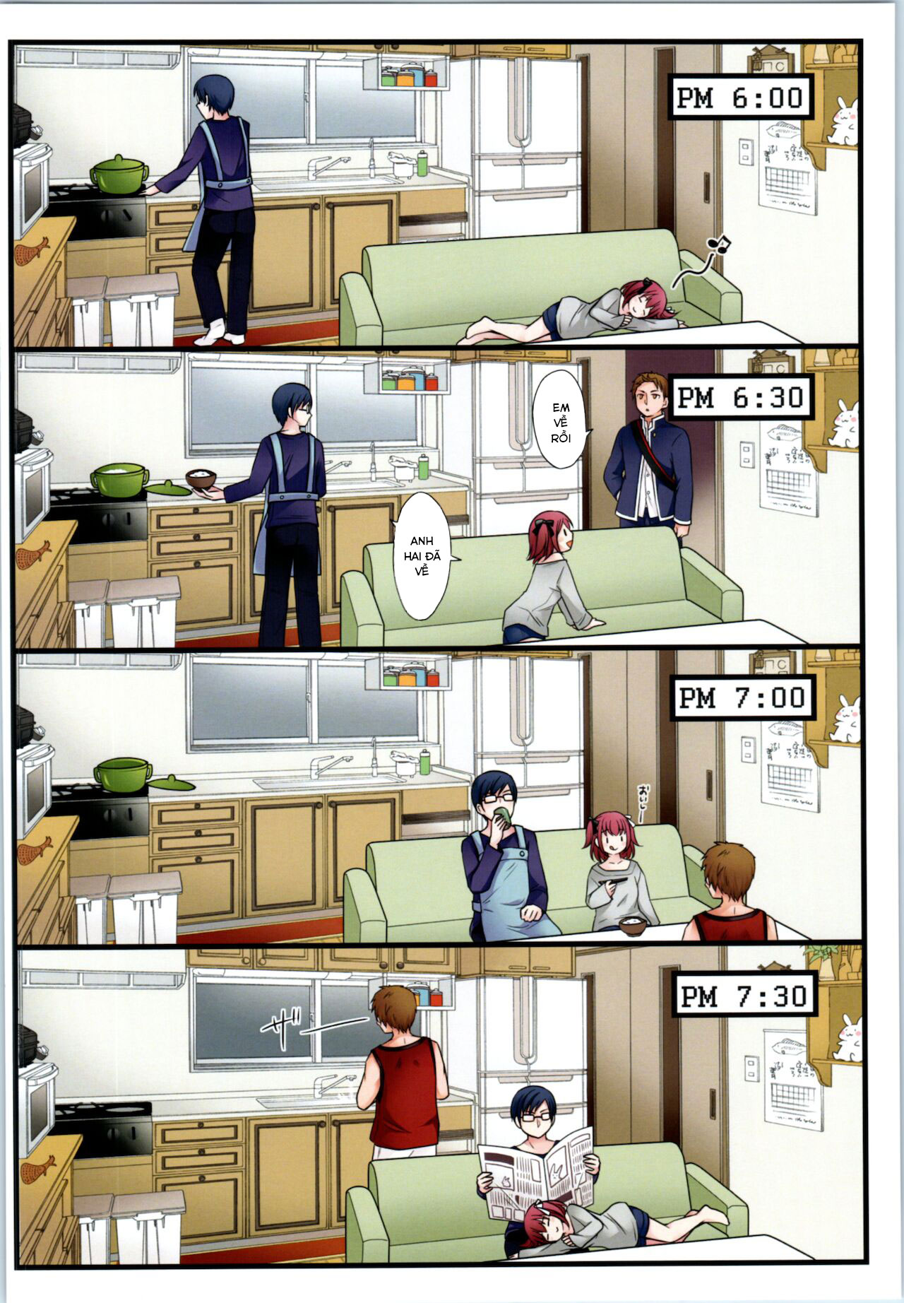 Đọc truyện hentai TS Shite Onitatchi no Seiyokushori Kakari ni natta tachi no toaru Ichinichi - Oneshot