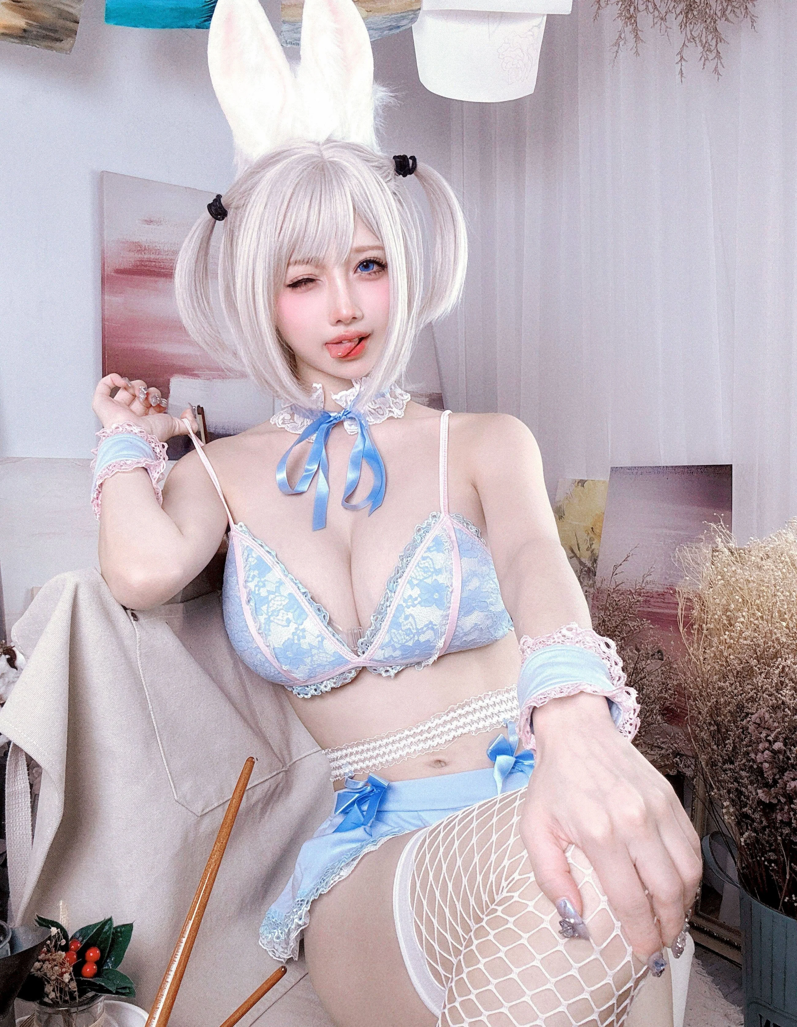 Đọc truyện hentai Tuyển tập Albums siêu phẩm Cosplay - Chap 1357 - Okita Rinka - White Rabbit