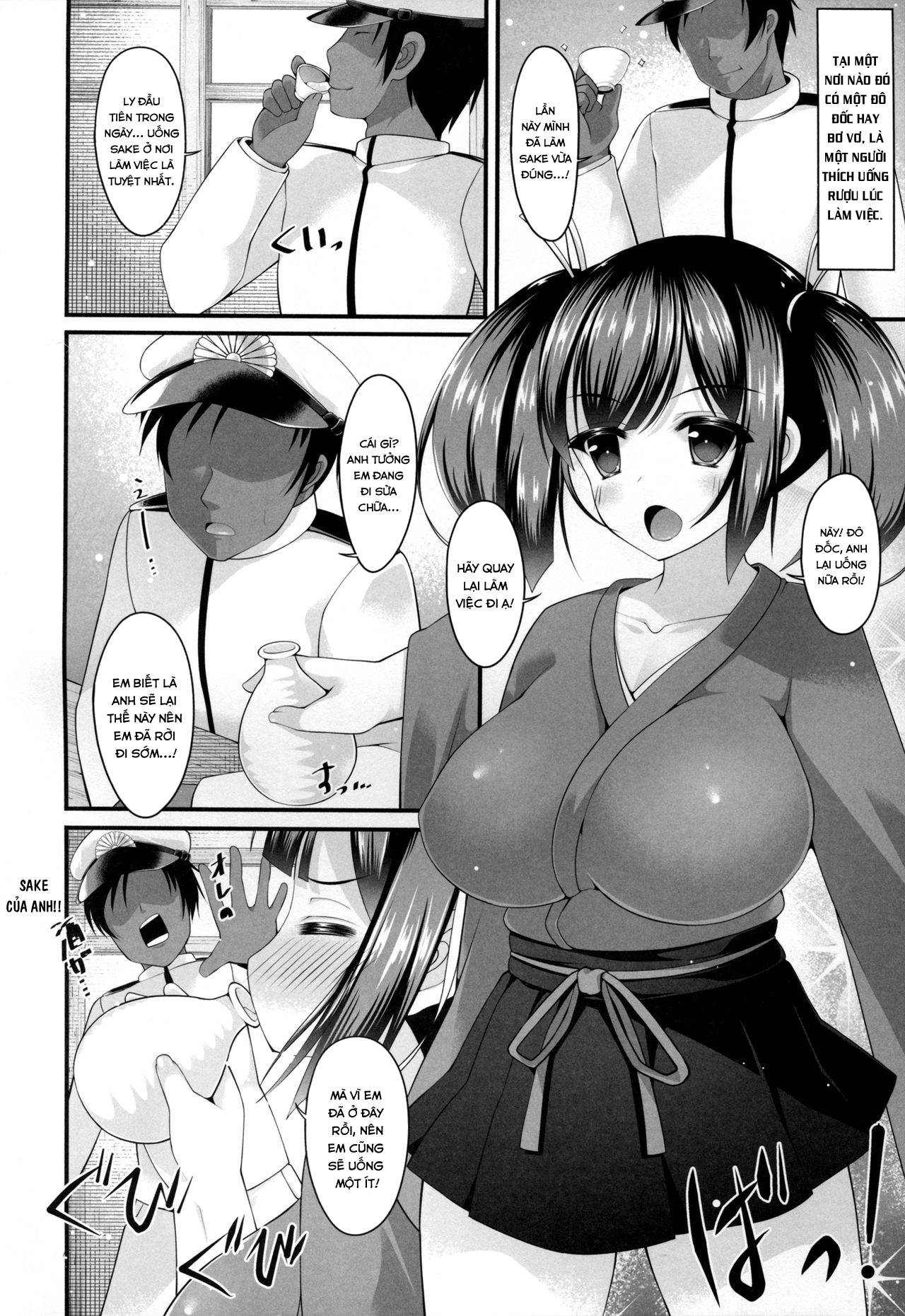 Đọc truyện hentai Osake ni Yotta Souryuu to Hitobanjuu (Kantai Collection -KanColle-) - Oneshot