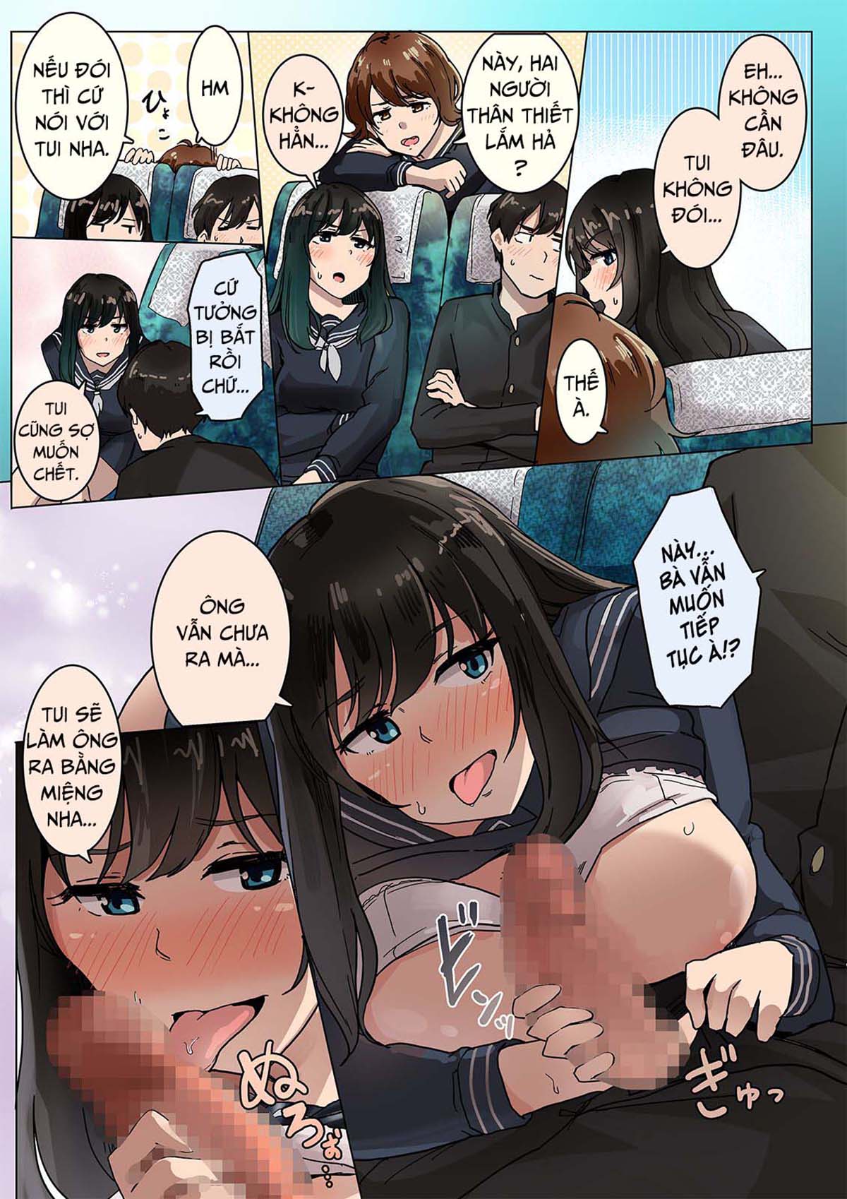 Đọc truyện hentai Shuugaku Ryokou No Bus No Naka De - Oneshot