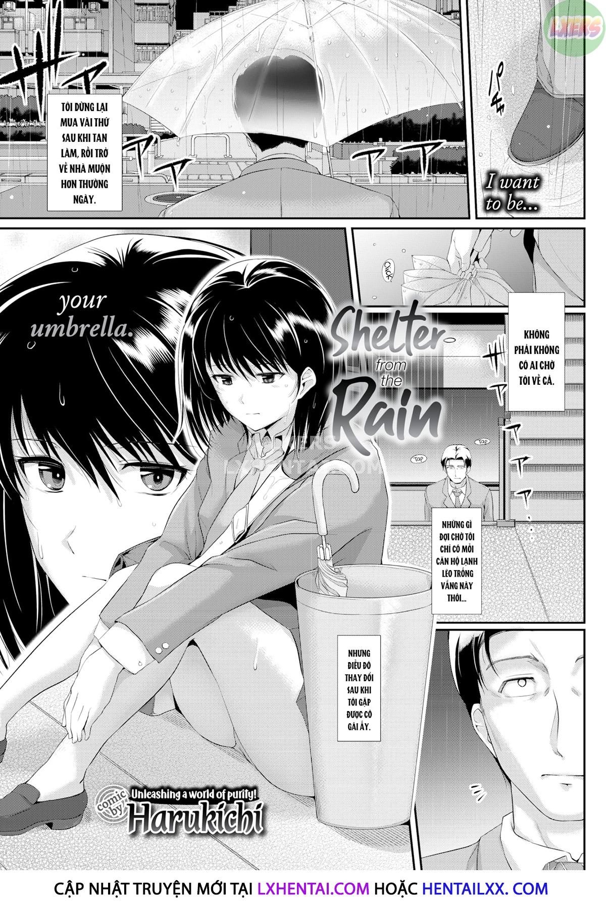 Đọc truyện hentai Nơi trú ẩn khi mưa - Oneshot