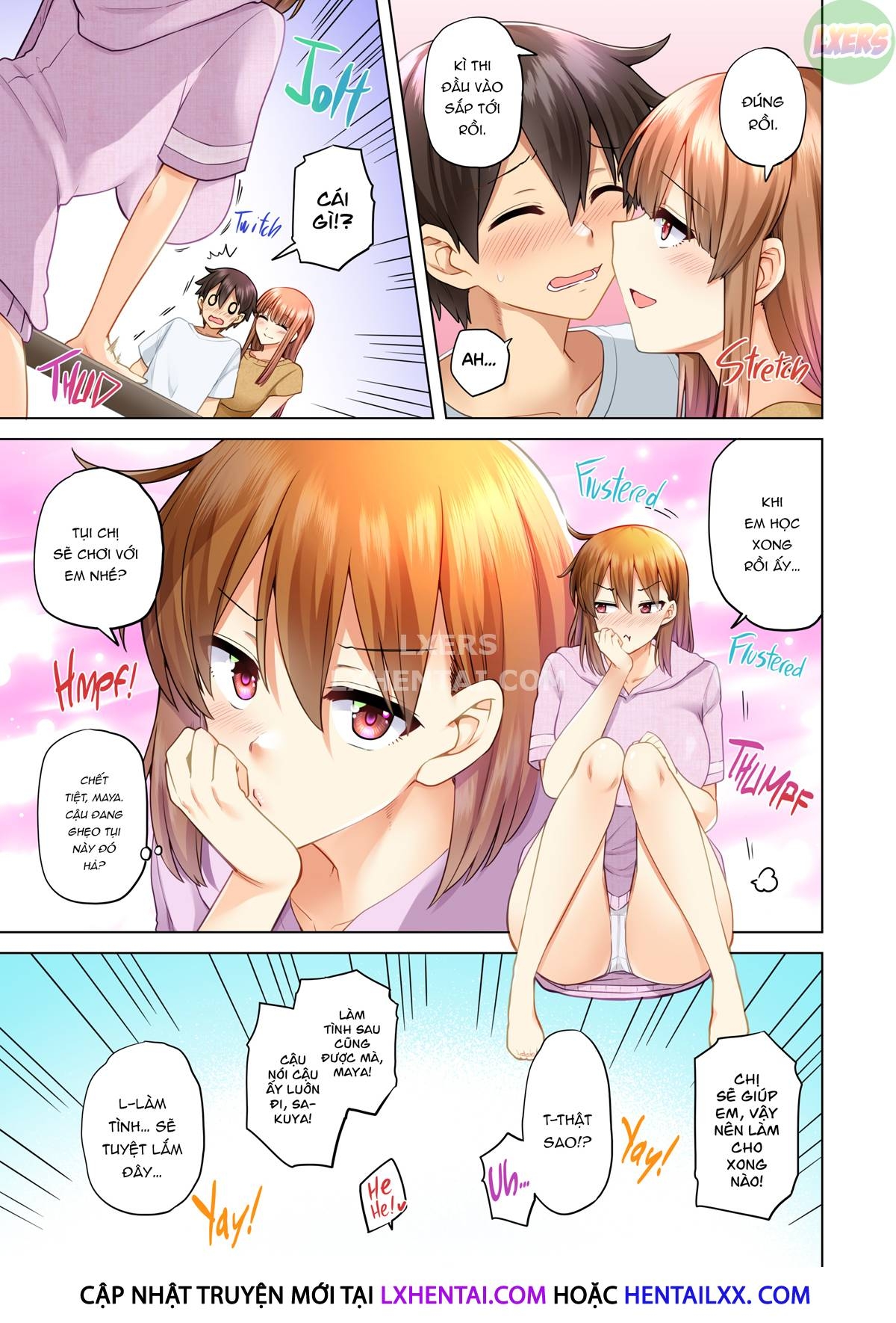 Đọc truyện hentai Onee-chan no Wasuremono o Todoke ni Kita Hazu nanoni - Chap 4