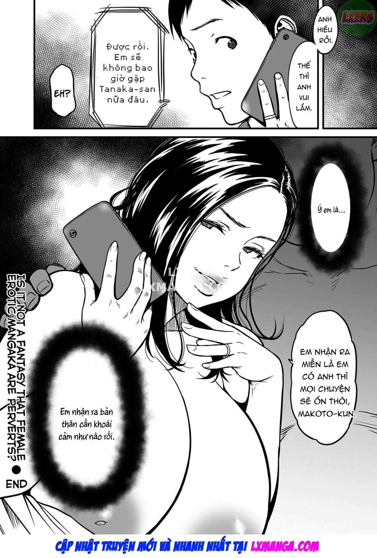 Đọc truyện hentai It’s Not a Fantasy That The Female Erotic Mangaka Is a Pervert - Chap 7 - END