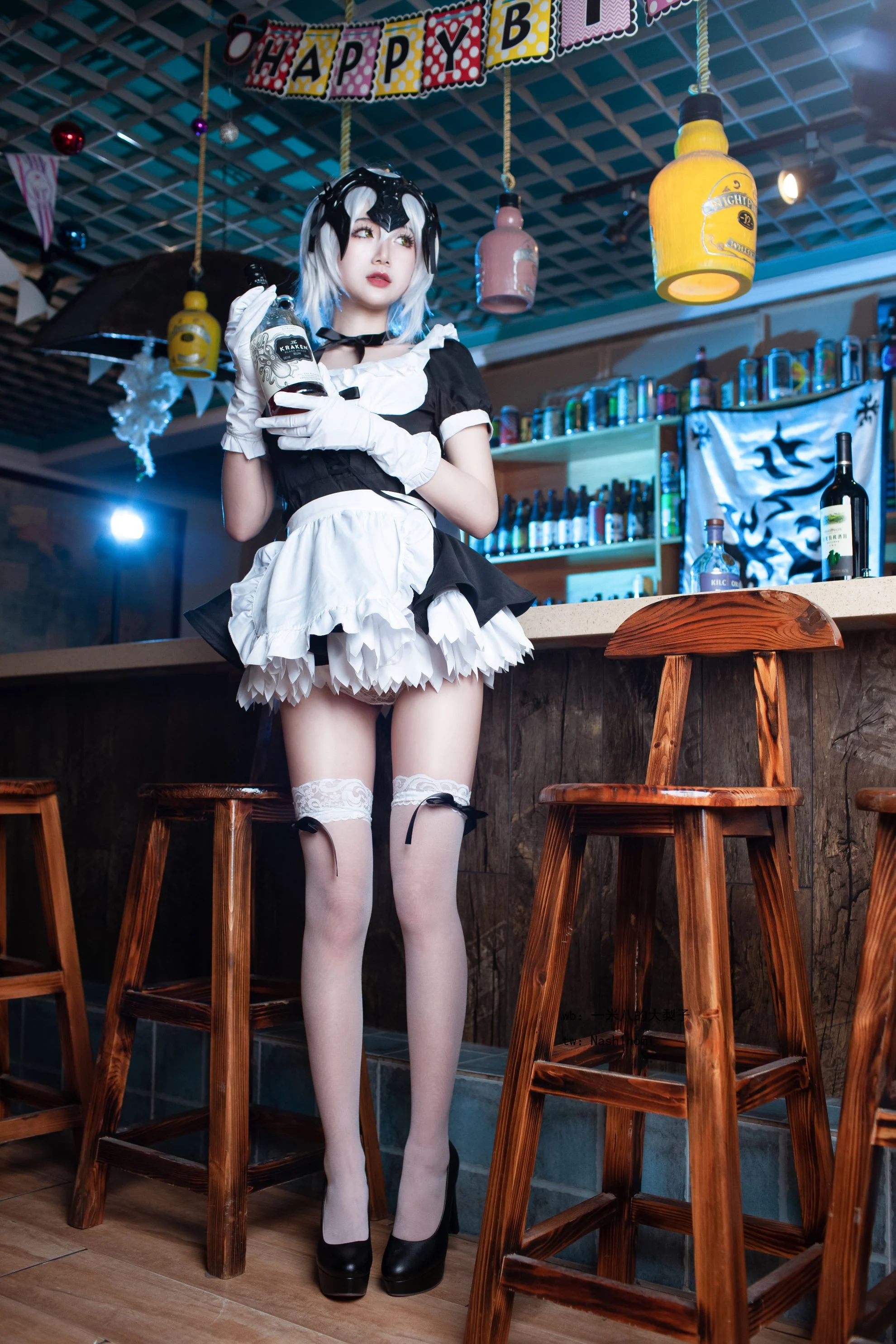 Đọc truyện hentai Tuyển tập Albums siêu phẩm Cosplay - Chap 908 - [Big pear of 1.8 meters] Black Virgin Maid
