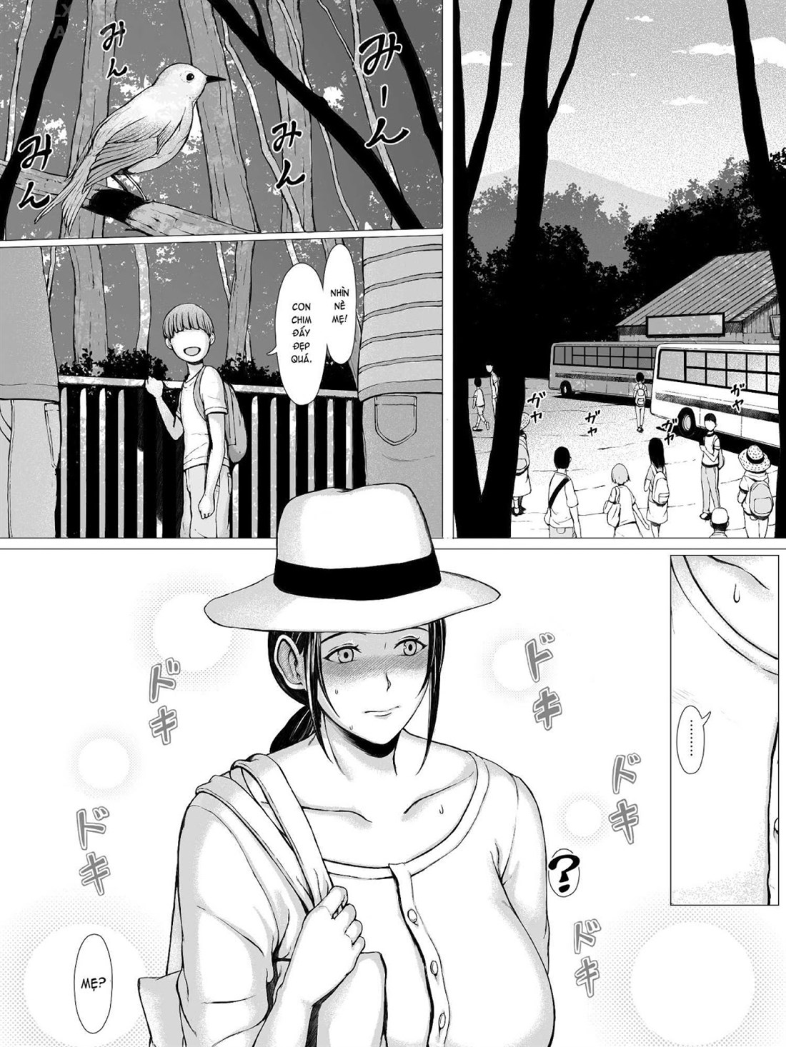 Đọc truyện hentai Hahagui Ottori Okaasan ga Toshishita Yarichin ni Nerawareru Toki - Chap 1C