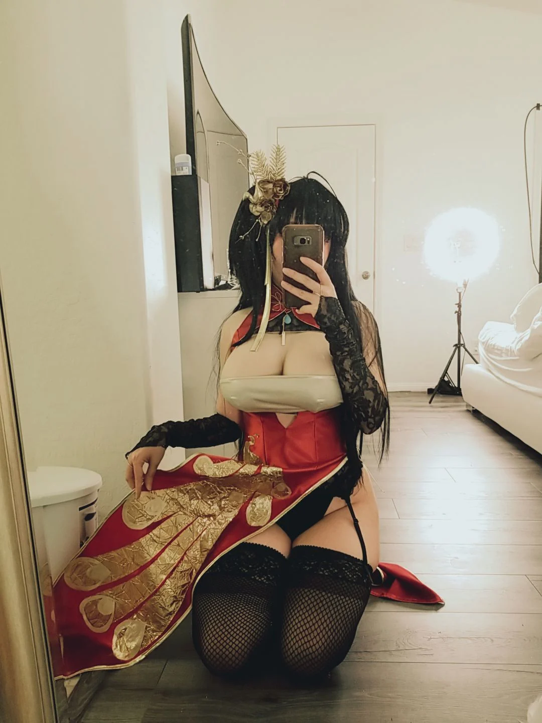 Đọc truyện hentai Tuyển tập Albums siêu phẩm Cosplay - Chap 605 - Rinnie Riot – Taihou Qipao