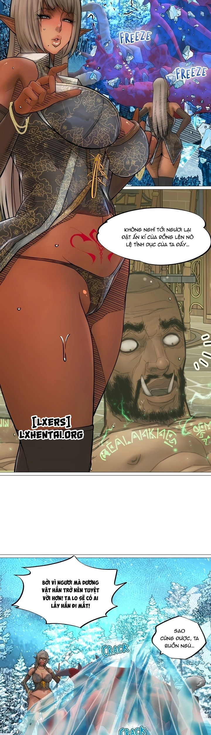 Đọc truyện hentai Nữ Hoàng Dark Elf Và Nô Lệ Orc - Chap 22