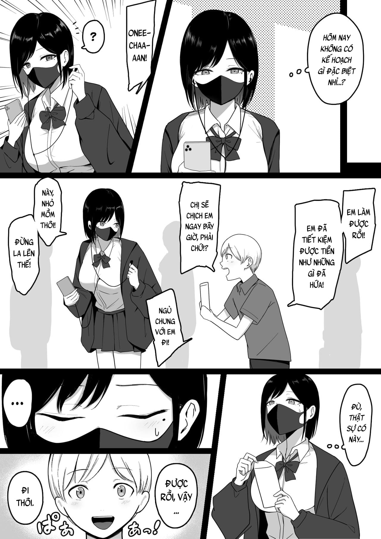 Đọc truyện hentai Vụng trộm chịch nhau với chị gái Gyaru đĩ điếm - Oneshot