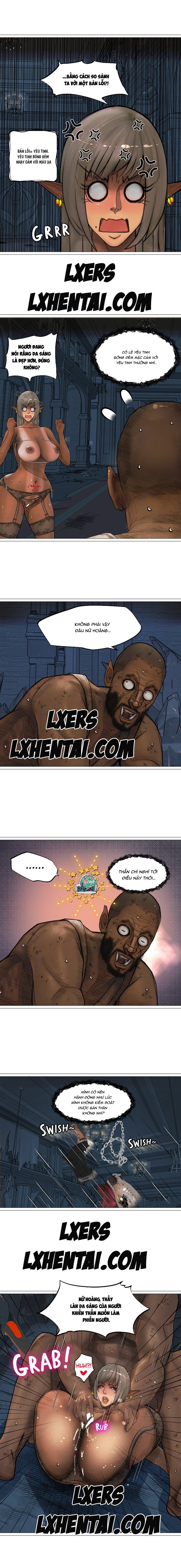 Đọc truyện hentai Nữ Hoàng Dark Elf Và Nô Lệ Orc - Chap 14